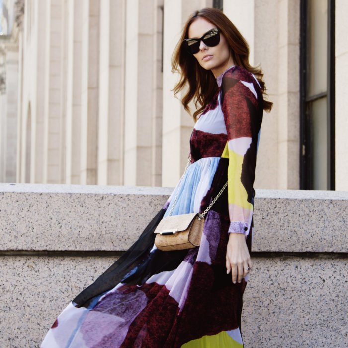 Rachel Comely New Miramar Maxi Dress Elizabeth & James Lafayette DVF Cork Bag