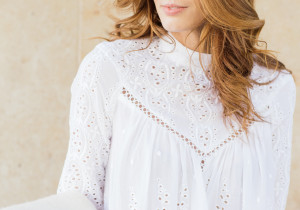 Alyssa Campanella The A List blog Miss USA Zimmermann Ticking Panel Smock