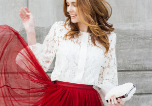 Alyssa Campanella The A List blog Alexis Sue Blouse Christmas