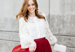 Alyssa Campanella The A List blog Alexis Sue Blouse Christmas