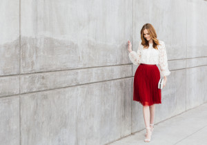 Alyssa Campanella The A List blog Alexis Sue Blouse Christmas