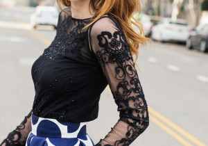 Alyssa Campanella The A List Blog Miss USA New Year's Eve Eliza J Ball Skirt