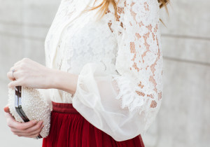 Alyssa Campanella The A List blog Alexis Sue Blouse Christmas