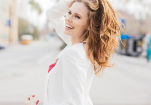 Alyssa Campanella The A List blog Miss USA 2011 Related Merritt Dress Valentino Rock Stud Flats