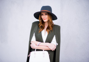 Alyssa Campanella The A List blog Miss USA 2011 Lavish Alice On The Fly Cape Blazer Janessa Leone Granite Hat