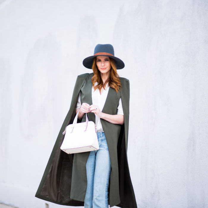 Alyssa Campanella The A List blog Miss USA 2011 Lavish Alice On The Fly Cape Blazer Janessa Leone Granite Hat