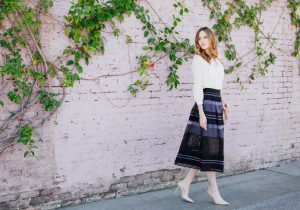 Alyssa Campanella The A List blog Miss USA 2011 Three Floor Summer Daze Skirt Jimmy Choo Pumps Salvatore Ferragamo bag