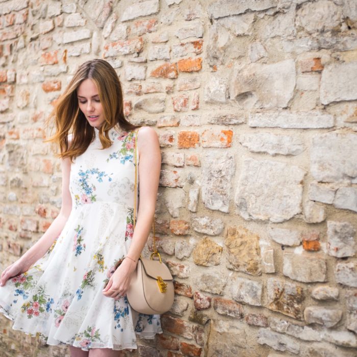 Alyssa Campanella The A List blog Miss USA 2011 Topshop Unique Hambledon floral silk dress