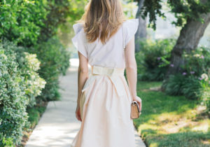 Miss USA 2011 Alyssa Campanella of The A List blog wearing Vesper Bow Skirt