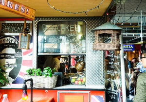Miss USA 2011 Alyssa Campanella of The A List blog visits Copenhagen Street Food in Copenhagen