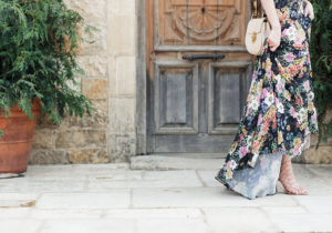 Miss USA 2011 Alyssa Campanella of The A List blog wears Yumi Kim Woodstock Maxi Dress at Sunstone Winery Villa