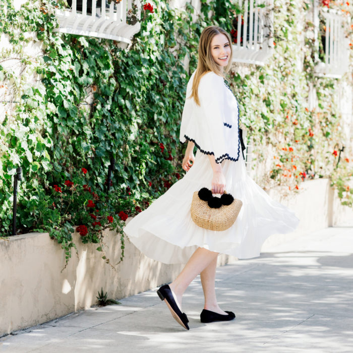 Alyssa Campanella The A List Summer White and Navy dress