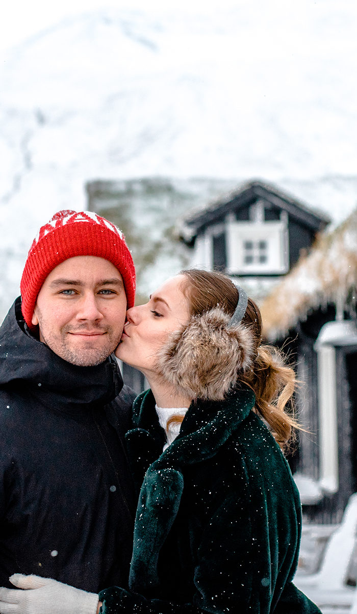 Torrance Coombs and wife Alyssa Campanella of The A List blog visits Deplar Farm in northern Iceland
