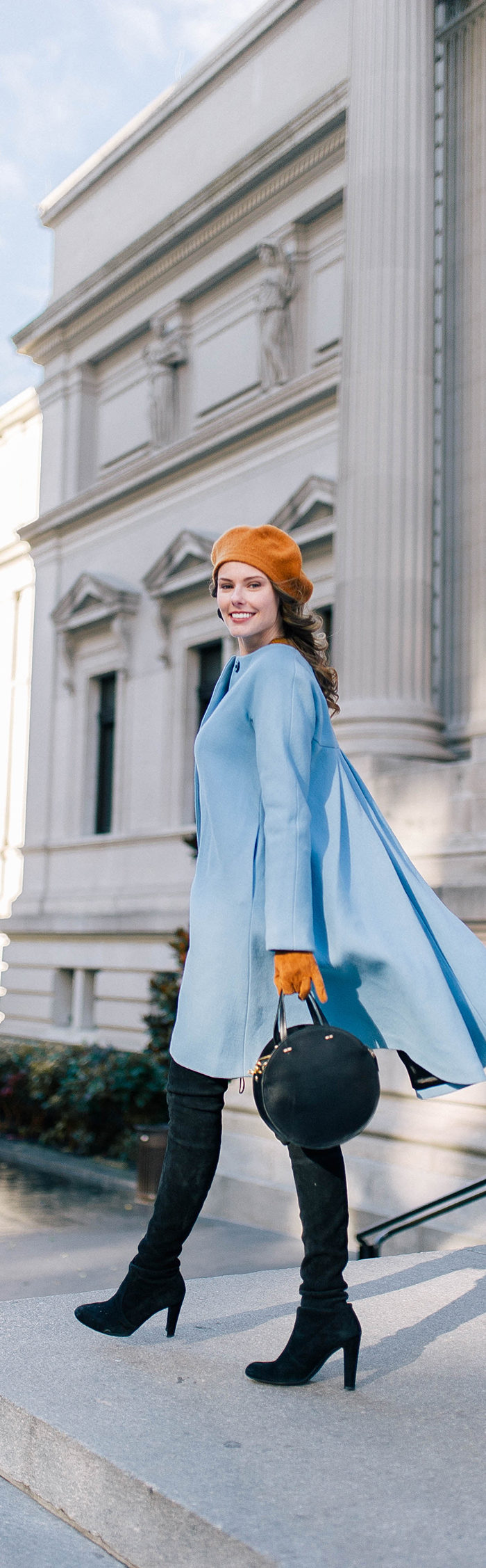 Alyssa Campanella of The A List blog in a Downton Abbey inspired look in New York