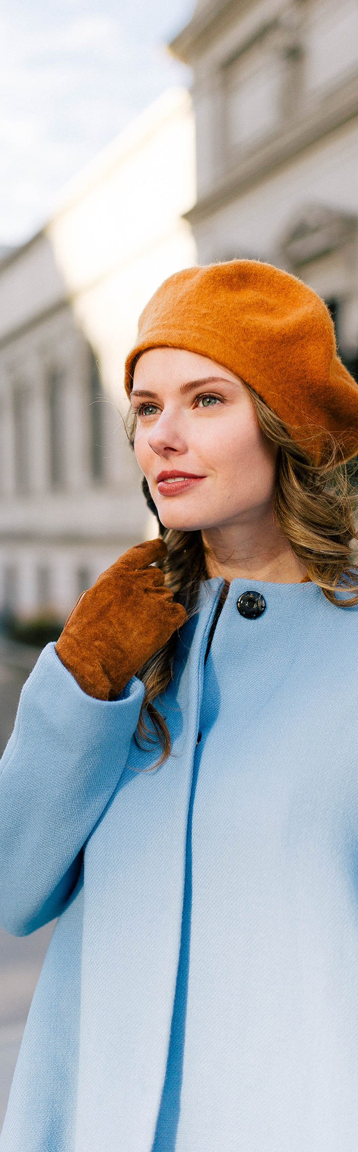 Alyssa Campanella of The A List blog in a Downton Abbey inspired look in New York