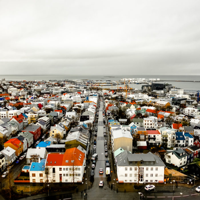 Alyssa Campanella of The A List blog visits Hallgrimskirkja in Reykjavik, Iceland