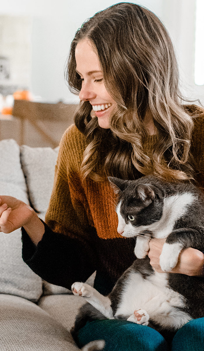 Alyssa Campanella of The A List shares her holiday gift guide for crazy cat lady friends and family with her cats Renly and Daenerys