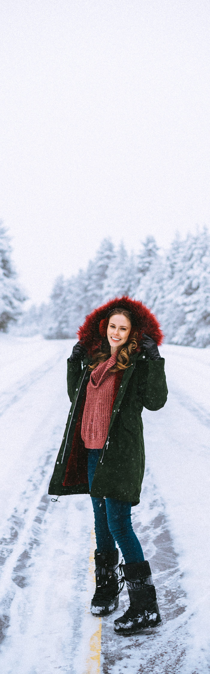 Torrance Coombs and Alyssa Campanella of The A List blog go on a winter road trip in Finland with Sixt