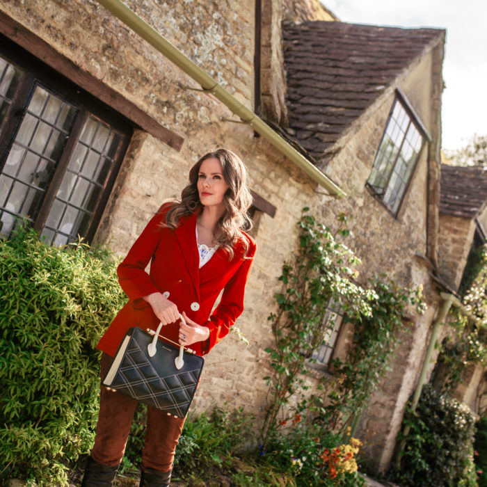Alyssa Campanella of The A List visits Bibury in the Cotswolds at sunset