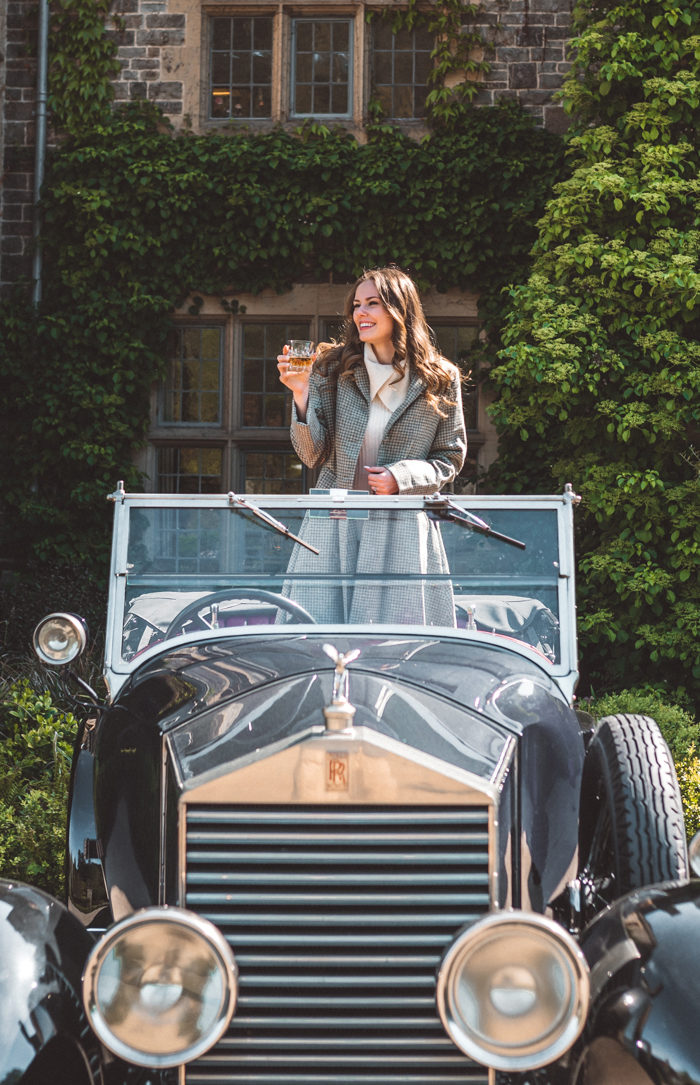 Torrance Coombs and Alyssa Campanella of The A List spends a weekend in Wales on a royal tour with Visit Britain before the royal wedding at Llangoed Hall