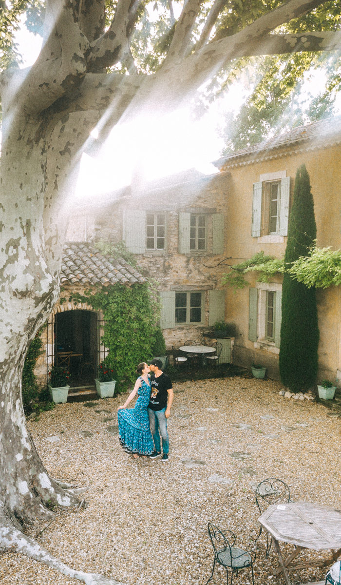 Alyssa Campanella and Torrance Coombs stay at the Haven In villa in Bonnieux, France