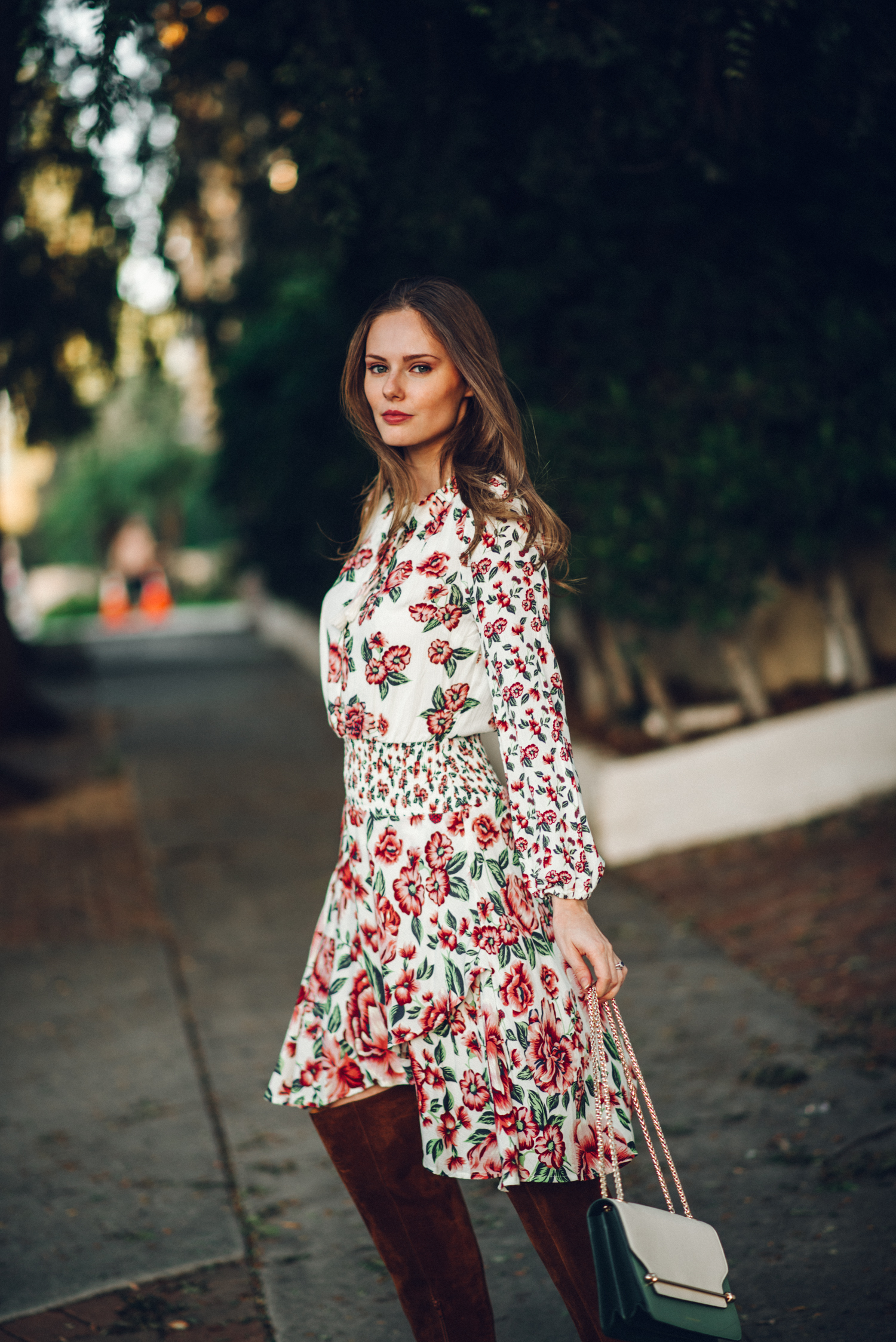 The Fall Floral Dress - The A List