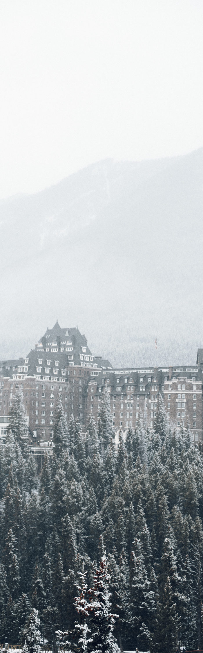 Alyssa Campanella of The A List blog experiences romance in the snow with her husband in Banff, Alberta, Canada at the Fairmont Banff Springs