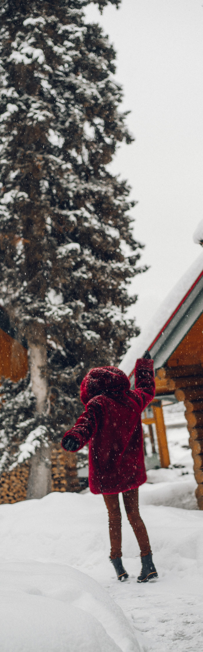 Alyssa Campanella of The A List blog experiences romance in the snow with her husband in Lake Louise, Alberta, Canada at Post Hotel