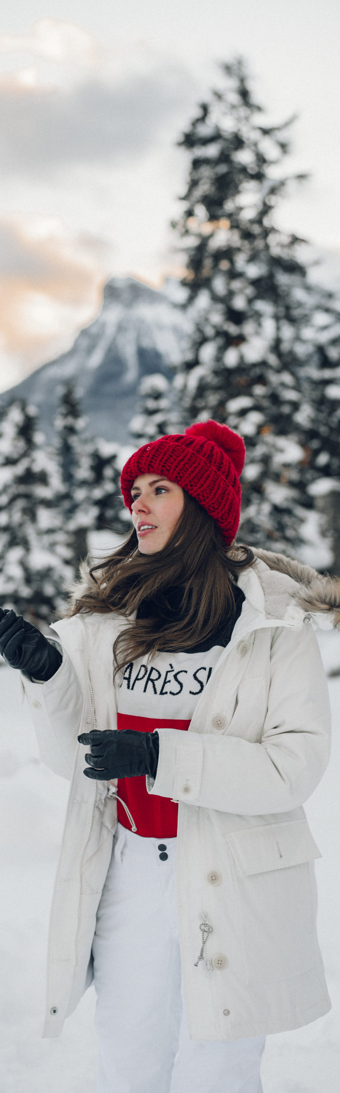 Alyssa Campanella of The A List blog experiences romance in the snow with her husband in Lake Louise, Alberta, Canada at Post Hotel