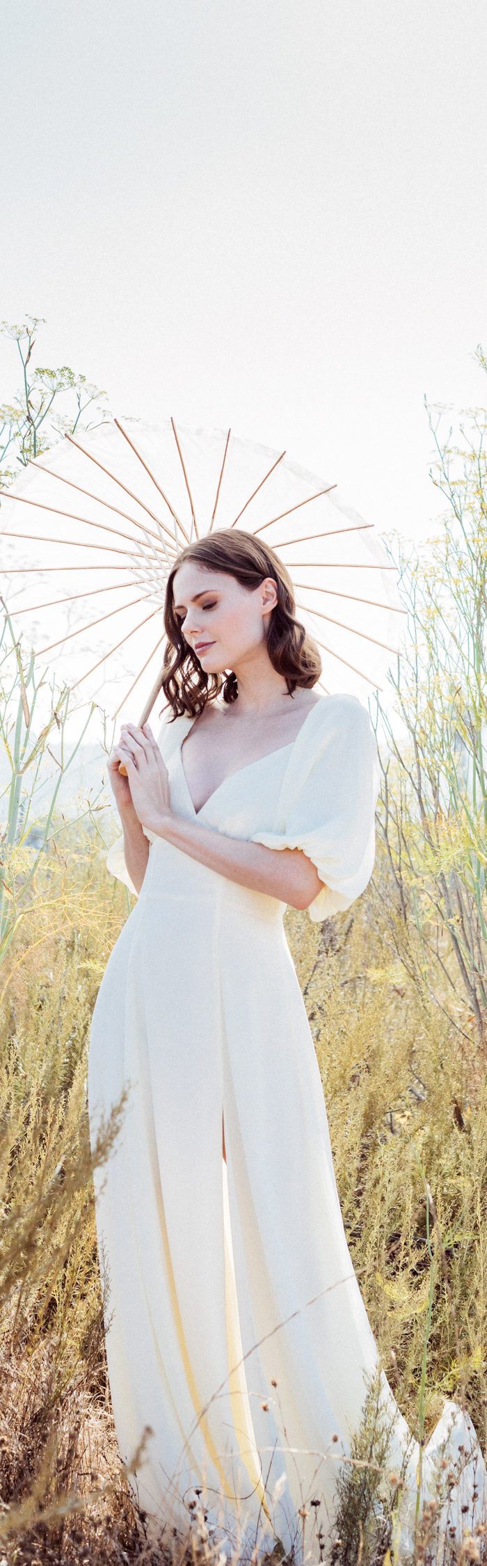 Alyssa Campanella of The A List blog shares her wedding bridal look for the romantic bride with David's Bridal