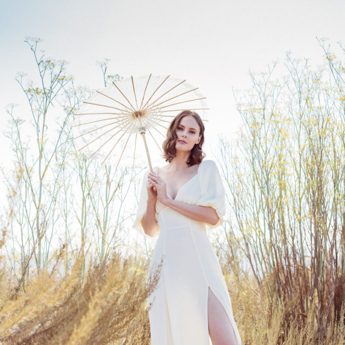 Alyssa Campanella of The A List blog shares her wedding bridal look for the romantic bride with David's Bridal