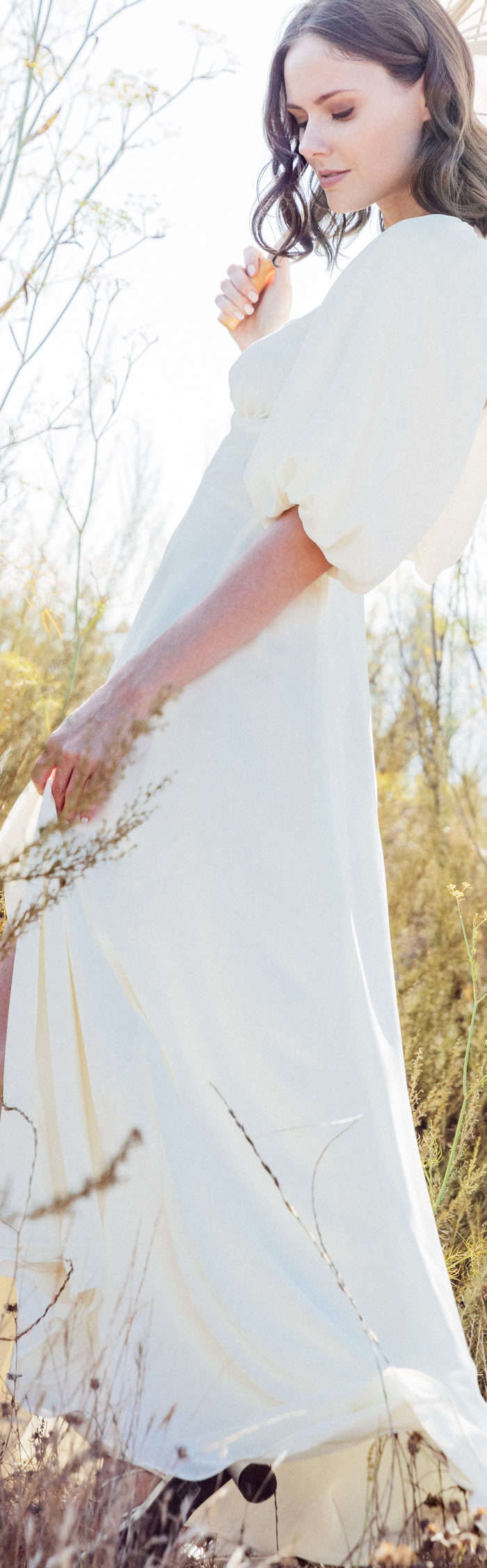 Alyssa Campanella of The A List blog shares her wedding bridal look for the romantic bride with David's Bridal