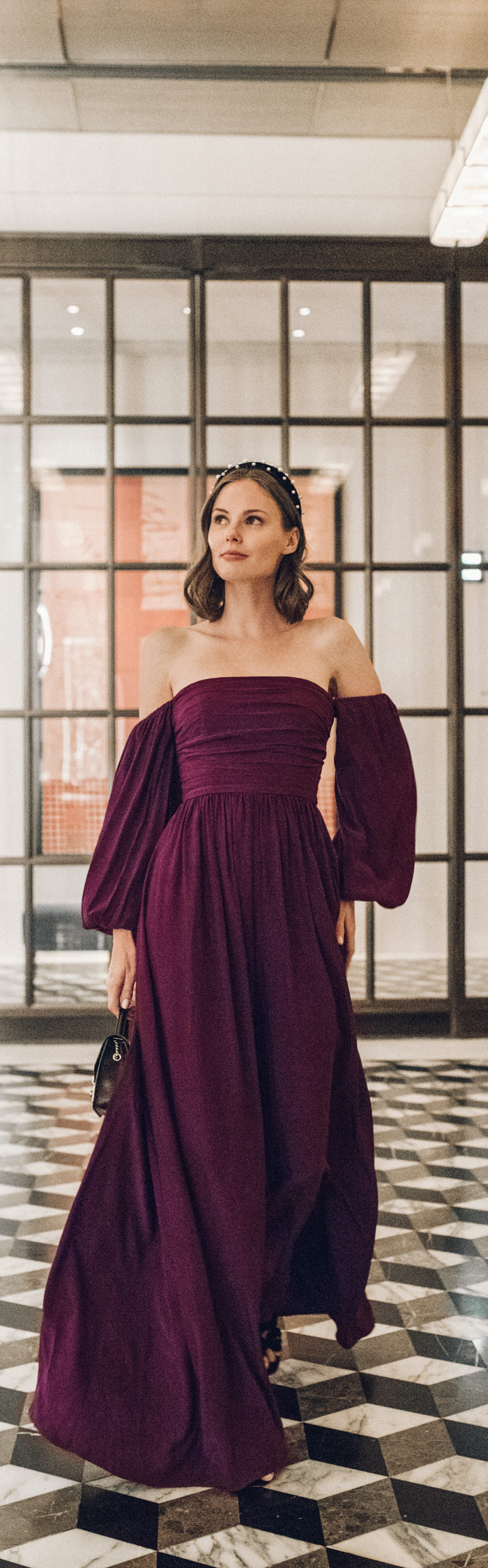 Miss USA 2011 Alyssa Campanella of The A List blog visits Rosewood Hong Kong residences in Tsim Sha Tsui wearing Amur Ollie jumpsuit and Jennifer Behr Sascha headband