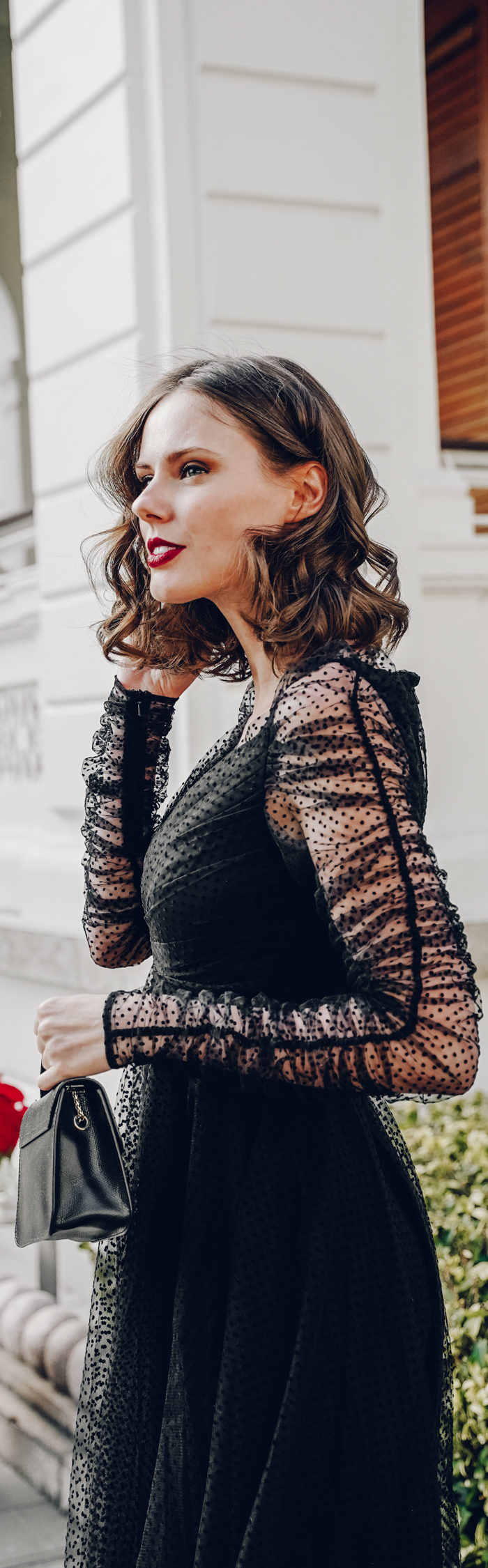 Alyssa Campanella of The A List blog shares environmentally friendly holiday style wearing Zimmermann from TheRealReal