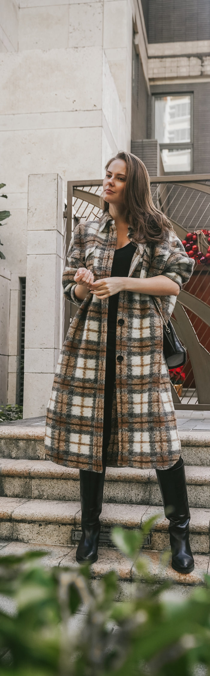 Miss USA 2011 Alyssa Campanella of The A List blog shares coats that will last years wearing Isabel Marant Gabrion coat, Legres riding boots, and Sezane Victor bag