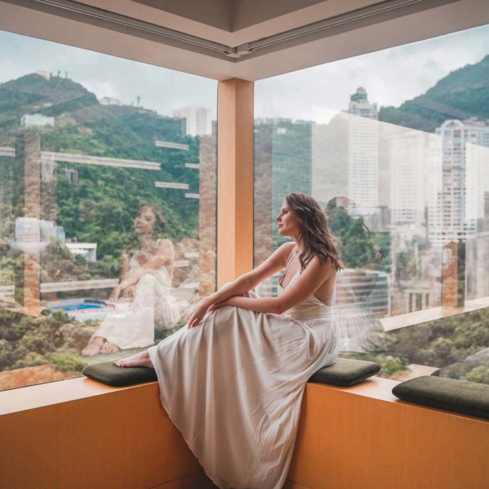 Miss USA 2011 Alyssa Campanella of The A List blog visits The Upper House in Hong Kong