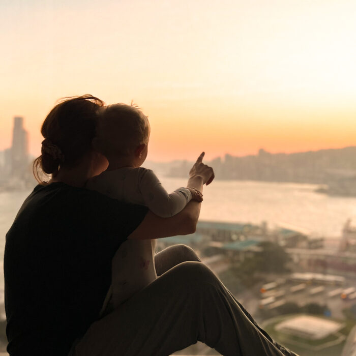 Miss USA 2011 Alyssa Campanella has a family staycation at Four Seasons Place Hong Kong during Lunar New Year