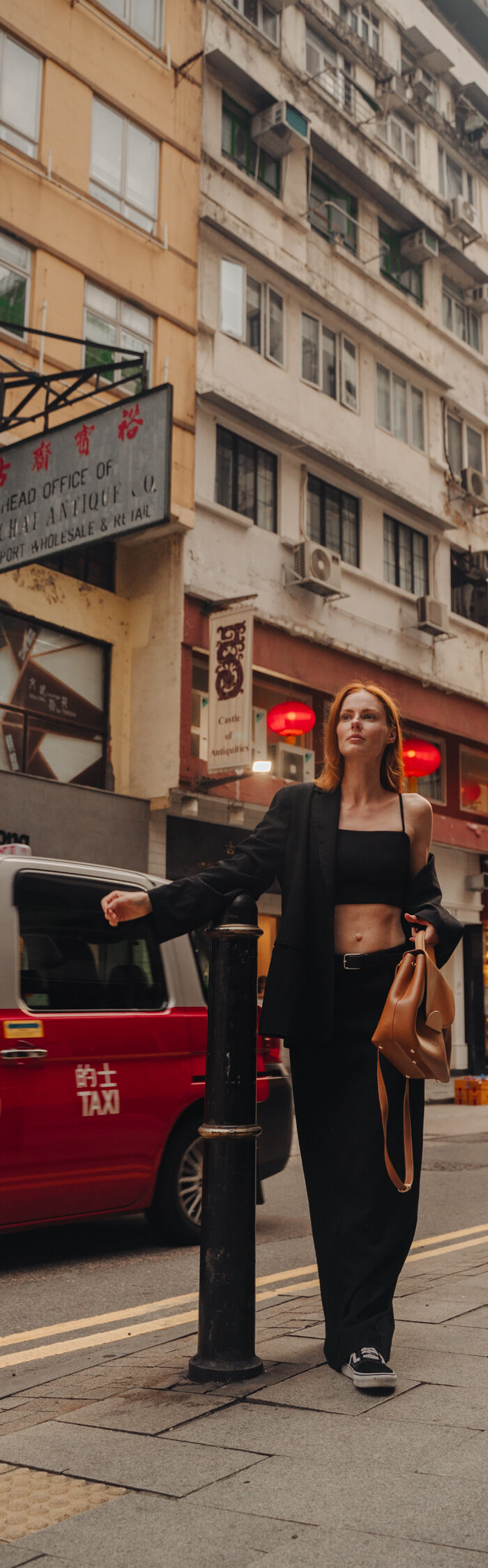 Miss USA 2011 Alyssa Campanella of The A List blog wears Lafayette 148 NY, The Frankie Shop, Susana Monaco, and Polene Paris in Hong Kong