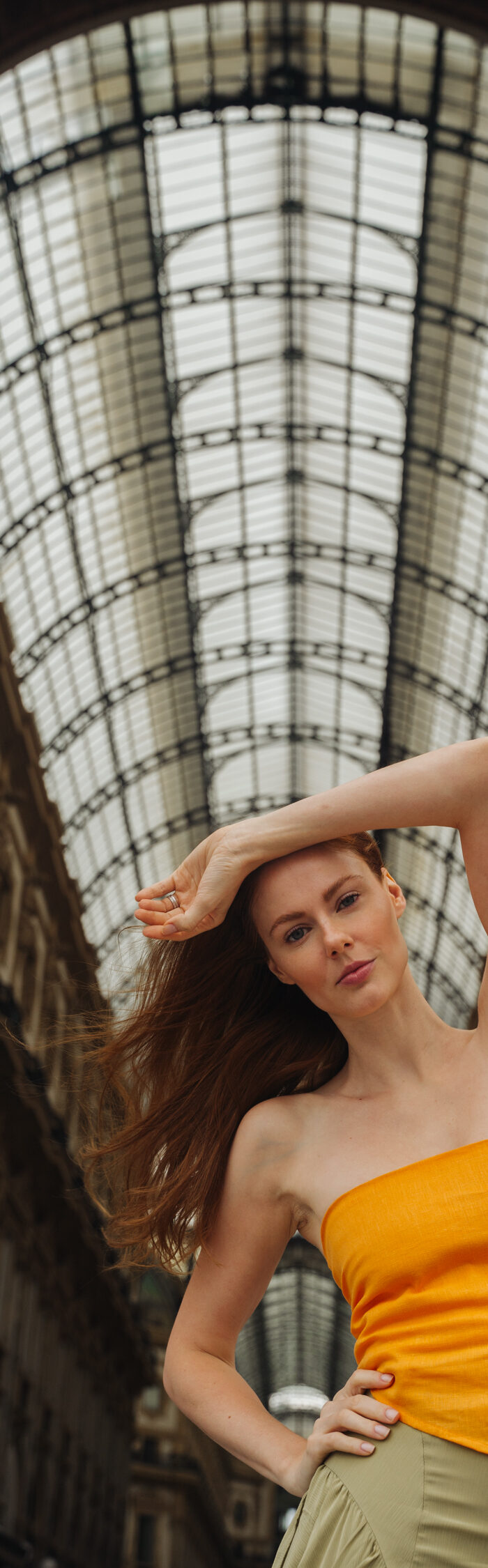 Miss USA 2011 Alyssa Campanella of The A List shares the best time to take pics at the Duomo di Milano in Milan wearing Faithfull, Tove, and Castaner