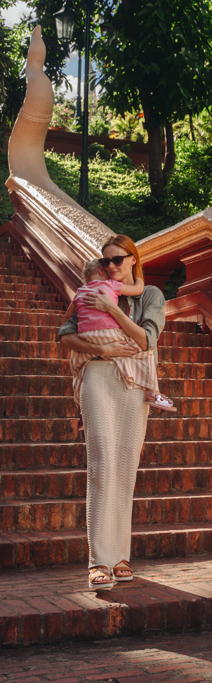 Miss USA 2011 Alyssa Campanella of The A List blog visits Wat Phnom in Phnom Penh, Cambodia