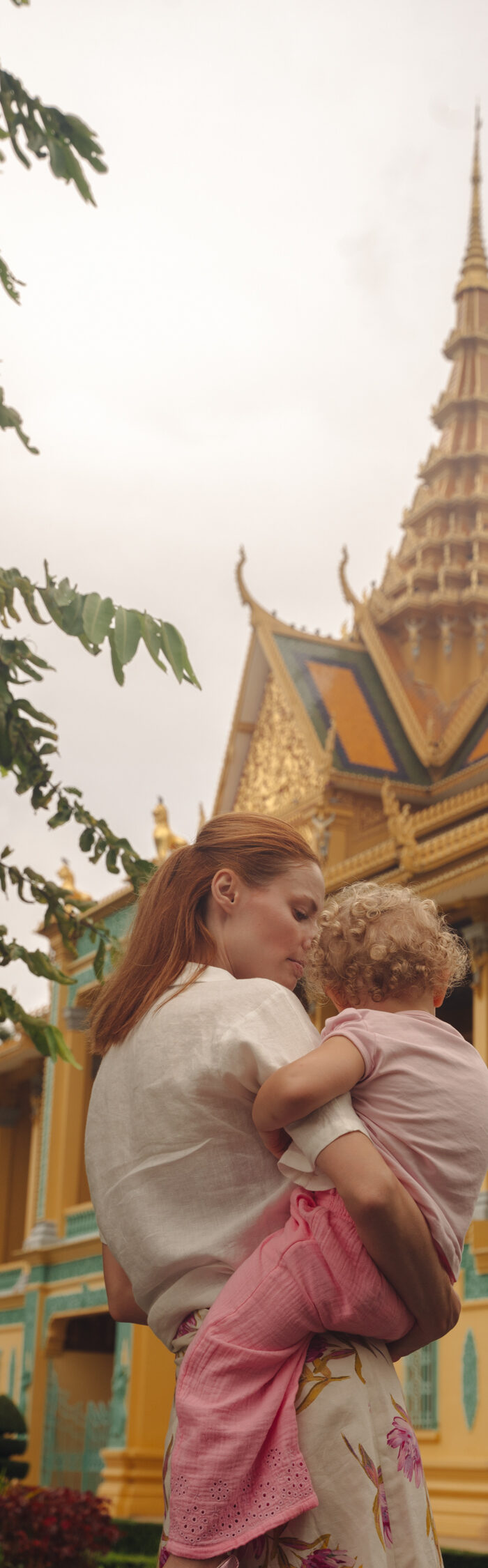 Miss USA 2011 Alyssa Campanella of The A List blog visits the royal palace in Phnom Penh, Cambodia