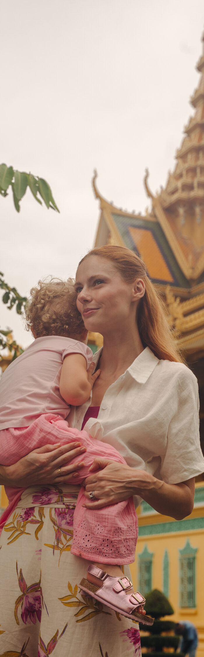 Miss USA 2011 Alyssa Campanella of The A List blog visits the royal palace in Phnom Penh, Cambodia