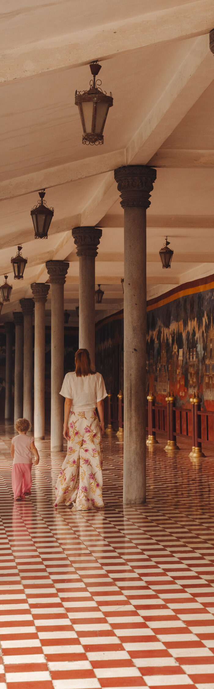 Miss USA 2011 Alyssa Campanella of The A List blog visits the royal palace in Phnom Penh, Cambodia