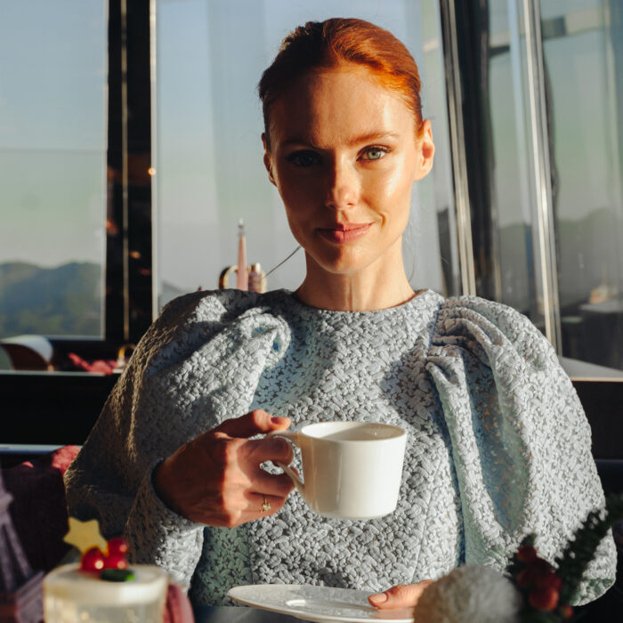 Miss USA 2011 Alyssa Campanella of The A List blog visits Ritz Carlton Hong Kong and Clé de Peau afternoon tea