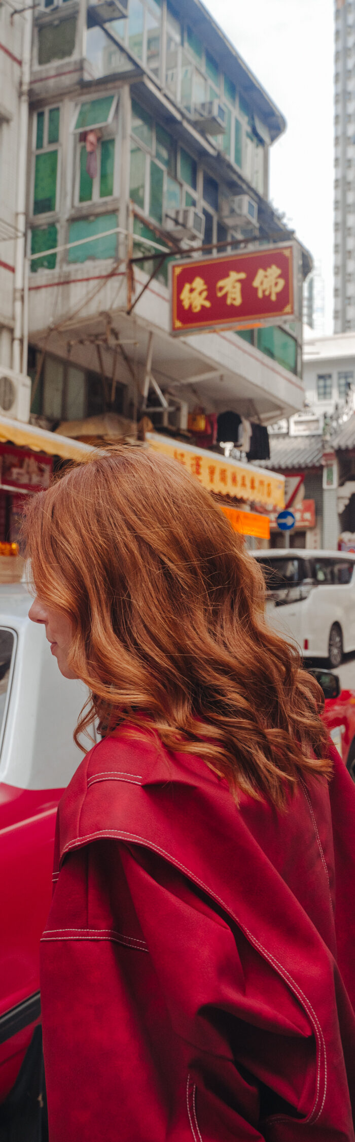 Miss USA 2011 Alyssa Campanella of The A List blog celebrates Lunar New Year in Hong Kong wearing Lioness, Marques'Almeida, Polene, and Veja.