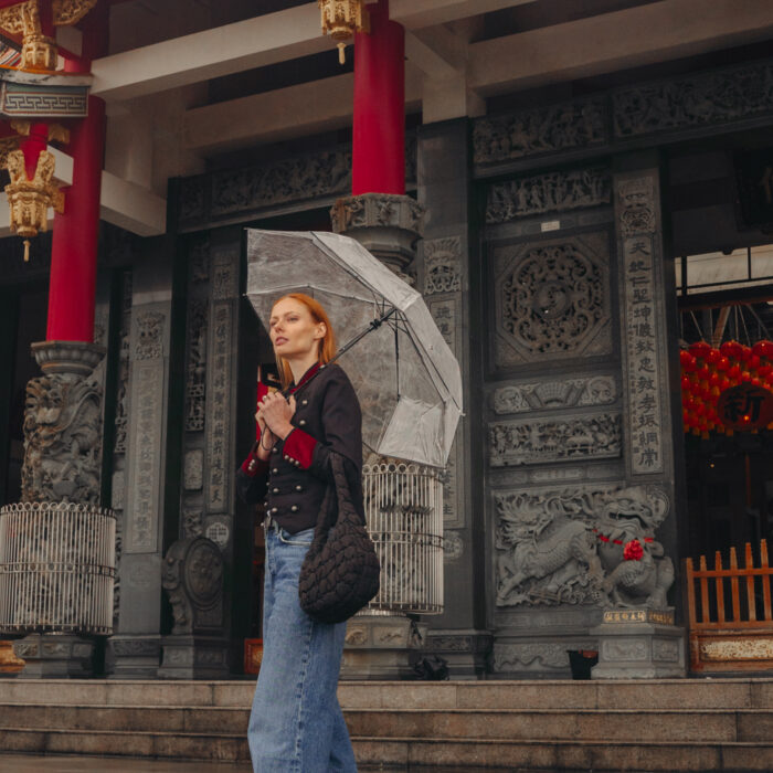 Miss USA 2011 Alyssa Campanella of The A List blog shares 5 spots you must visit in Taipei wearing The Kooples military jacket and Agolde Dame jeans.
