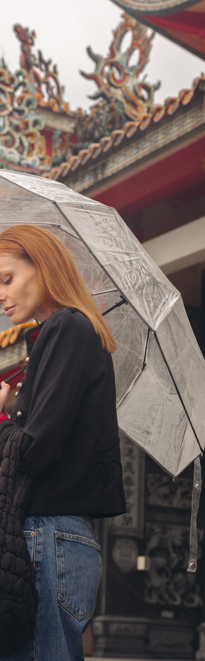 Miss USA 2011 Alyssa Campanella of The A List blog shares 5 spots to visit in Taipei wearing The Kooples military jacket and Agolde Dame jeans.