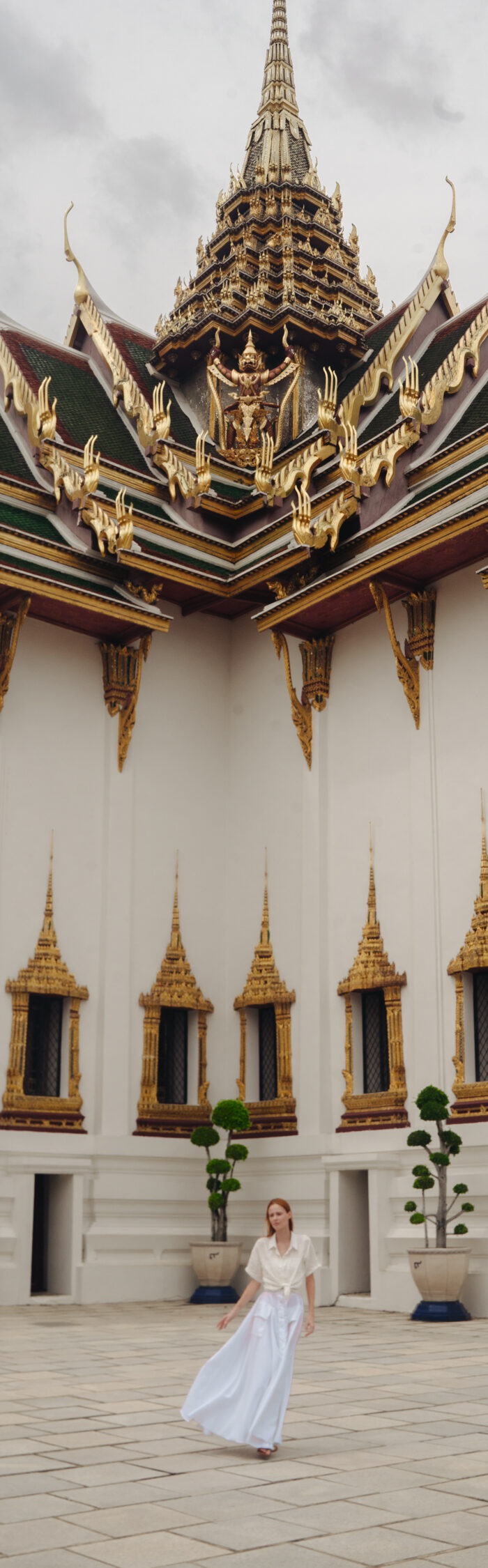 Miss USA 2011 Alyssa Campanella of The A List blog spends a morning at the Grand Palace in Bangkok, Thailand.