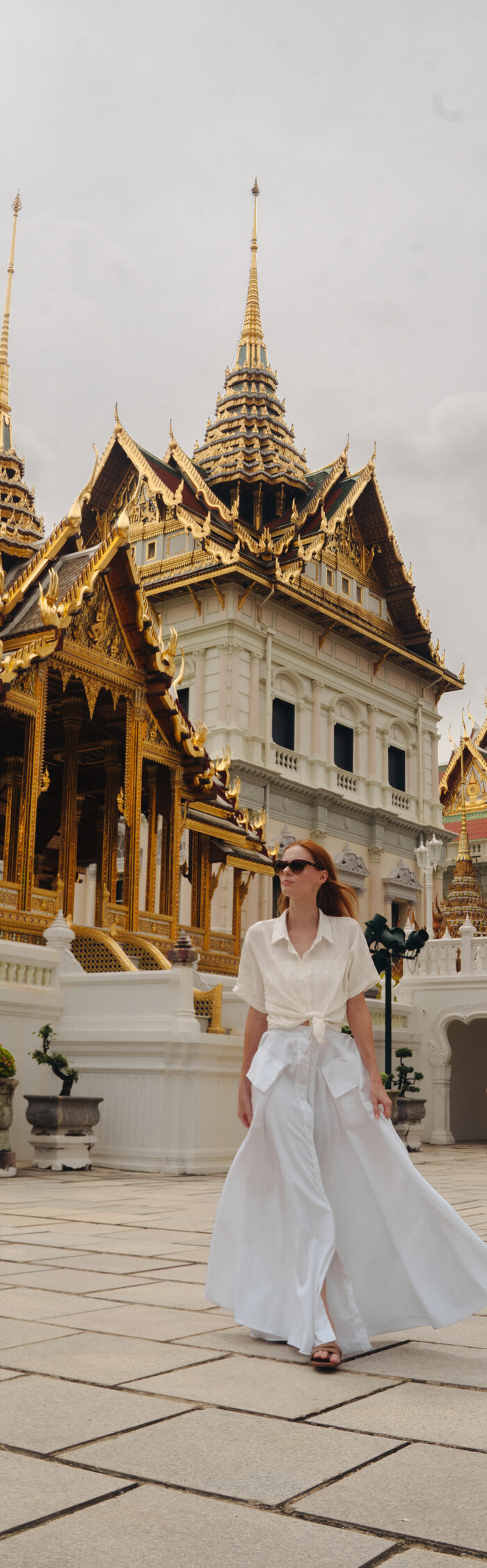 Miss USA 2011 Alyssa Campanella of The A List blog spends a morning at the Grand Palace in Bangkok, Thailand.