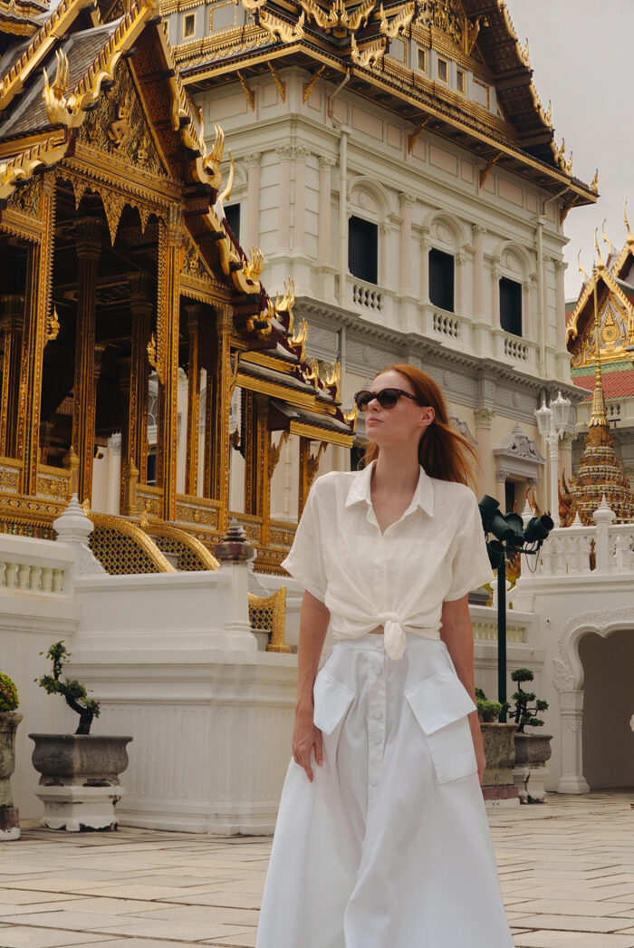 Miss USA 2011 Alyssa Campanella of The A List blog spends a morning at the Grand Palace in Bangkok, Thailand.